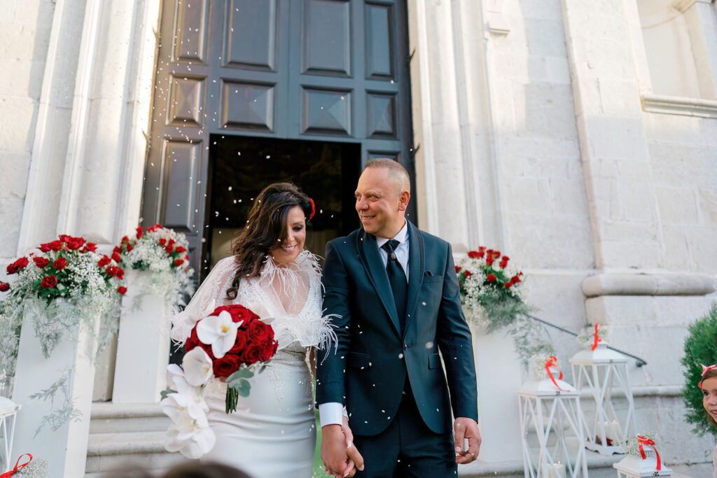Cerimonia religiosa di Angelo e Regina nella Chiesa di Mirabella Eclano
